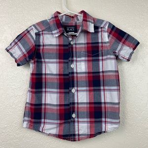 The Children’s Place Plaid poplin shirt